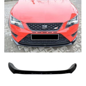 Lip frontal seat leon mk3 5f 2012-2016 cupra/FR plastico preto brilhante style2