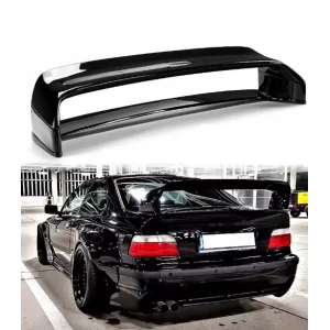 Aileron traseiro BMW E36 LOOK M3 c/aumentos plastico preto brilhante