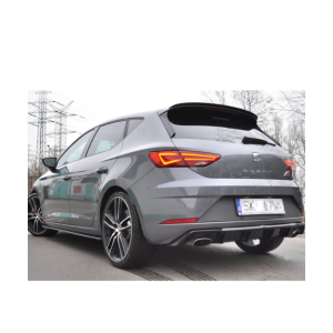 Difusor traseiro seat leon 5f mk3 cupra 2017-2020 plastico preto brilhante