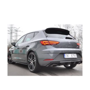 Difusor traseiro seat leon 5f mk3 cupra 2017-2020 plastico preto brilhante