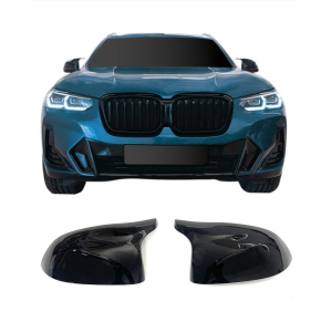 Capas de espelho BMW  X3 (G01) LCI 2018-, X4 (G02) 2018-, X5 (G05) 2018-, X6 (G06) 2018-, X7 (G07) Preto Brilhante