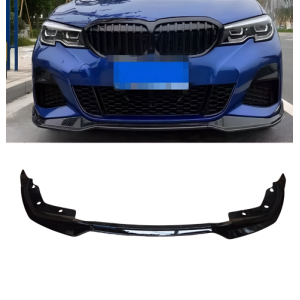 Lip frontal bmw G20 G21 2018-2021 mperformance plástico preto brilho