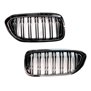 Grelhas Duplas BMW Série 5 G30 G31 2017-2019 Preto Brilhante