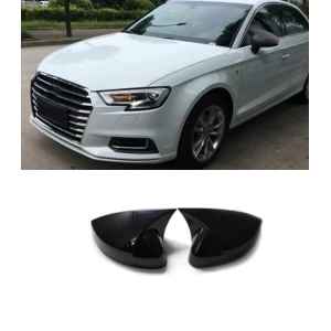 Capas Espelho Audi A3 8V Look RS3 Preto Brilhante