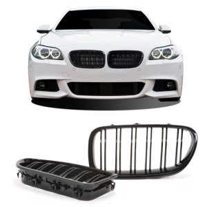 Grelha Dupla bmw F10 F11 F18 2010-2017 Preto Brilhante