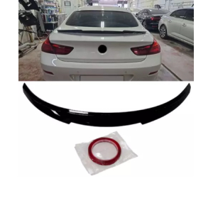 Aileron traseiro bmw serie 6 Grand Coupe F06 2012-2018 Look M4 plástico preto brilhante