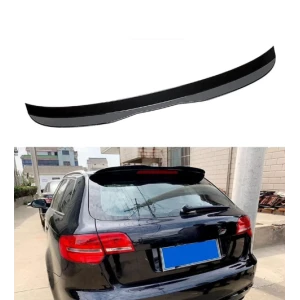 Aileron traseiro roof audi a3 8p 03-11 plastico preto brilhante