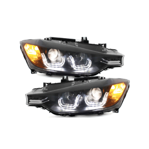 Faróis BMW F30/F31 Double U 3D Xenon Look