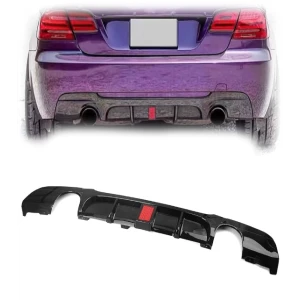 Difusor traseiro Bmw E90 E91 Mperformance 0-0 preto brilhante 3º STOP