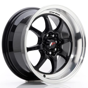 JR Wheels TF2 15x7,5 ET30 4x100/114 Gloss Preto