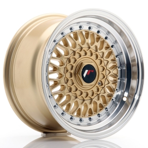 JR Wheels JR9 15x8 ET15 4x100/114 Dourado w/ Aba Maquinada