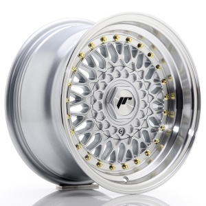 JR Wheels JR9 15x8 ET20 4x100/108 Cinzento w/ Aba Maquinada