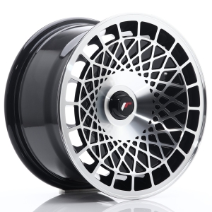 JR Wheels JR14 15x8 ET20-25 BLANK Gloss Preto Face Maquinada