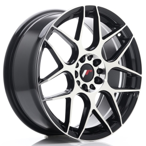 JR Wheels JR18 18x7,5 ET40 5x112/114 Preto Face Maquinada