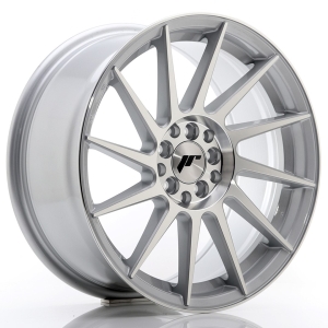 JR Wheels JR22 17x8 ET35 4x100/114 Cinzento Face Maquinada