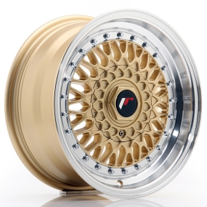 JR Wheels JR9 15x7 ET20 BLANK Dourado w/ Aba Maquinada
