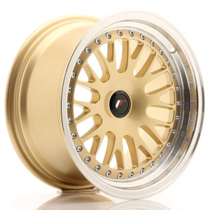 JR Wheels JR10 16x8 ET20 BLANK Dourado w/ Aba Maquinada