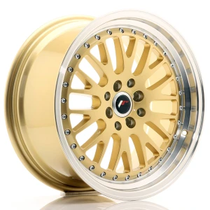 JR Wheels JR10 17x8 ET35 4x100/114 Dourado w/ Aba Maquinada
