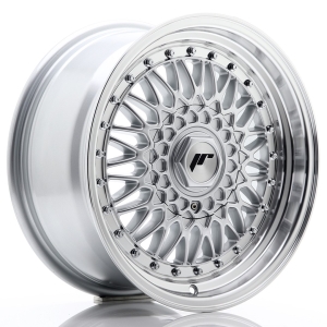 JR Wheels JR9 16x7,5 ET25 4x100/108 Cinzento w/ Aba Maquinada+Cinzento Rivets