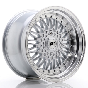 JR Wheels JR9 17x10 ET20 5x112/120 Cinzento w/ Aba Maquinada+Cinzento Rivets