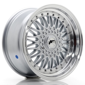 JR Wheels JR9 17x8,5 ET20 5x112/120 Cinzento w/ Aba Maquinada+Cinzento Rivets