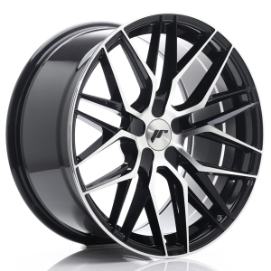 JR Wheels JR28 19x9,5 ET20-40 5H BLANK Gloss Preto Face Maquinada