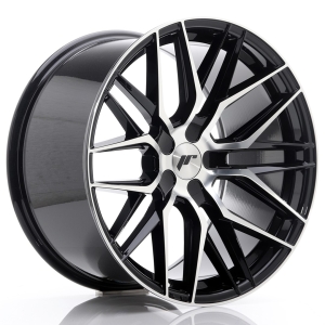 JR Wheels JR28 19x10,5 ET20-40 5H BLANK Gloss Preto Face Maquinada