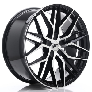 JR Wheels JR28 22x10,5 ET15-50 5H BLANK Gloss Preto Face Maquinada