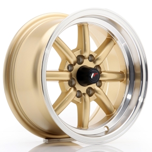 JR Wheels JR19 14x7 ET0 4x100/114 Dourado w/ Aba Maquinada