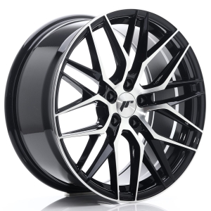 JR Wheels JR28 19x8,5 ET40 5x114,3 Gloss Preto Face Maquinada