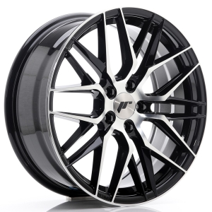 JR Wheels JR28 18x7,5 ET40 5x112 Gloss Preto Face Maquinada