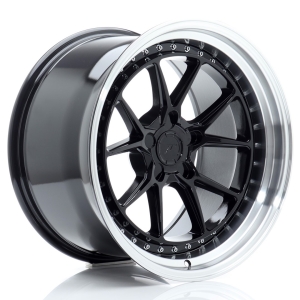 JR Wheels JR39 18x10,5 ET15-22 5H BLANK Gloss Preto w/ Aba Maquinada