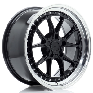 JR Wheels JR39 18x8,5 ET15-35 5H BLANK Gloss Preto w/ Aba Maquinada