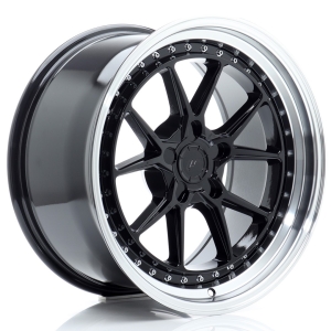 JR Wheels JR39 18x9,5 ET15-35 5H BLANK Gloss Preto w/ Aba Maquinada