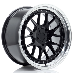 JR Wheels JR40 18x9,5 ET15-35 5H BLANK Gloss Preto w/ Aba Maquinada
