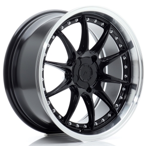 JR Wheels JR41 18x8,5 ET15-35 5H BLANK Gloss Preto w/ Aba Maquinada