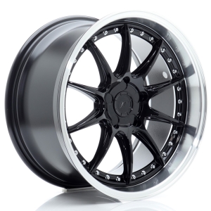 JR Wheels JR41 18x9,5 ET15-35 5H BLANK Gloss Preto w/ Aba Maquinada