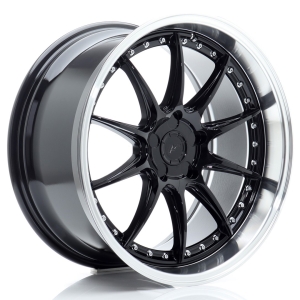 JR Wheels JR41 19x9,5 ET12-22 5H BLANK Gloss Preto w/ Aba Maquinada