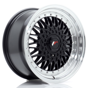 JR Wheels JR9 16x8 ET25 4x100/108 Gloss Preto w/ Aba Maquinada
