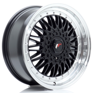 JR Wheels JR9 17x7,5 ET35 5x112/120 Gloss Preto w/ Aba Maquinada