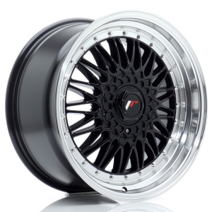 JR Wheels JR9 18x9 ET20-40 BLANK Gloss Preto w/ Aba Maquinada