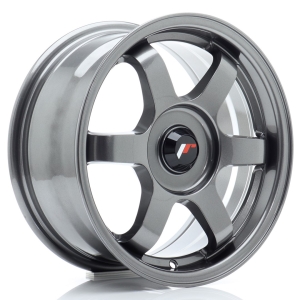 JR Wheels JR3 15x7 ET25-42 BLANK Cinzento Gunmetal