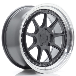 JR Wheels JR47 18x8,5 ET15-35 5H BLANK Hyper Gray w/ Aba Maquinada