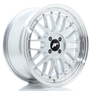 JR Wheels JR23 17x8 ET35 4x100 Hyper Cinzento w/ Aba Maquinada