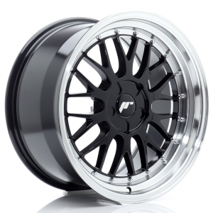 JR Wheels JR23 18x9,5 ET20-48 5H BLANK Gloss Preto w/ Aba Maquinada
