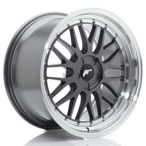 JR Wheels JR23 19x9 ET20-40 5H BLANK Hyper Gray w/ Aba Maquinada