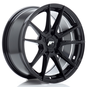 JR Wheels JR21 17x8 ET20-35 5H BLANK Gloss Preto