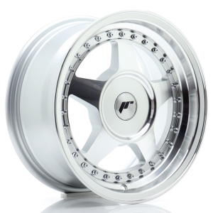 JR Wheels JR6 15x7 ET20-35 BLANK Cinzento Face Maquinada