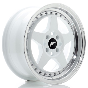 JR Wheels JR6 16x7 ET35 4x100 Branco w/ Aba Maquinada