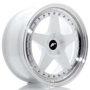 JR Wheels JR6 18x8,5 ET20-40 5H BLANK Branco w/ Aba Maquinada